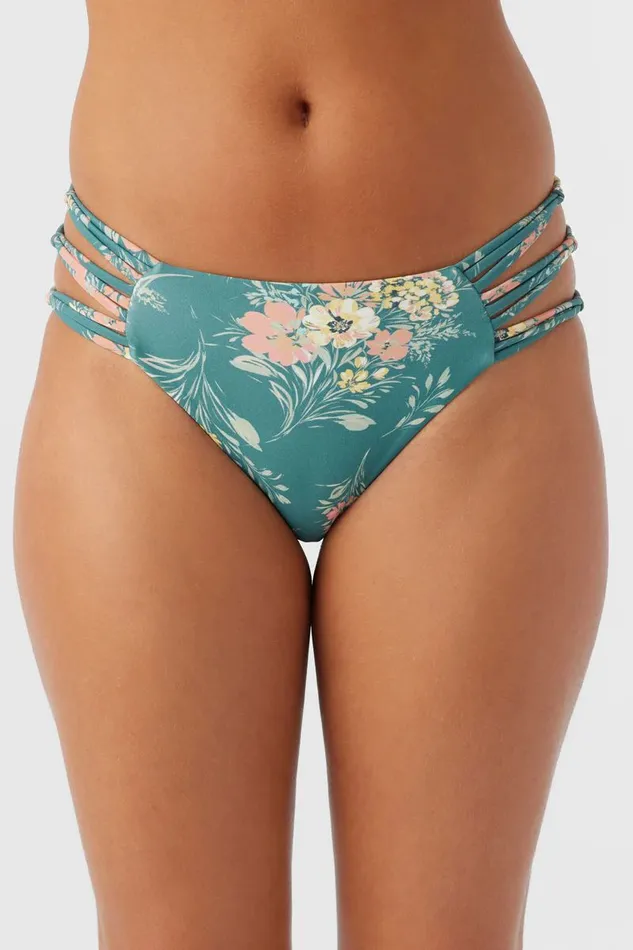 NAYA FLORAL BOULDERS STRAPPY FULL BOTTOMS Silver Pine Women O039NEILL Swim