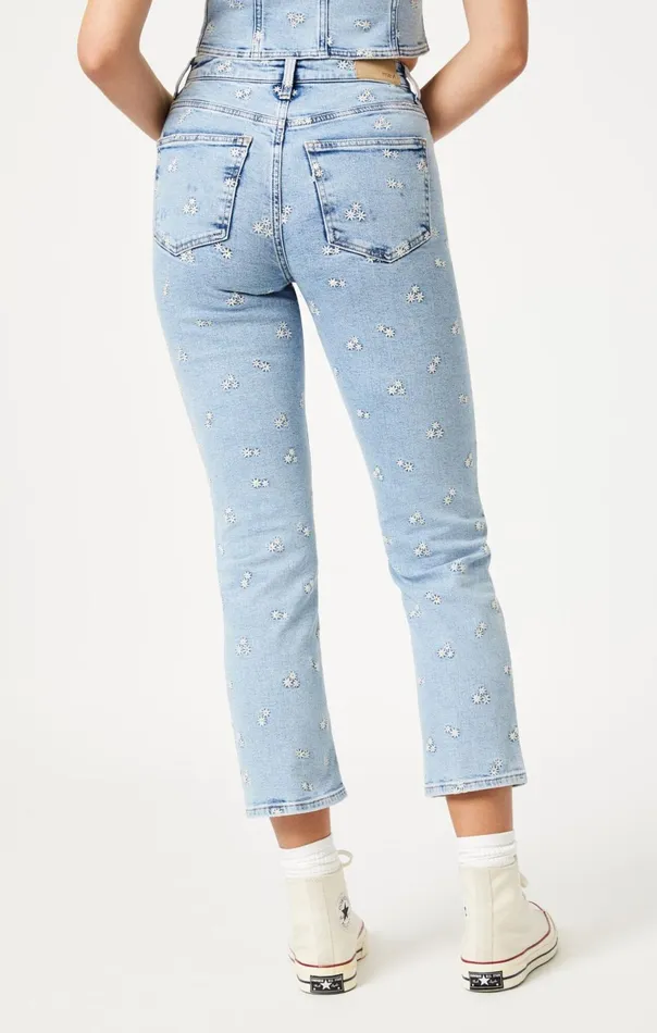 New York Straight Leg In Light Blue Bloom Women Mavi Jeans Denim New York Straight Leg In Light Blue Bloom Women Mavi Jeans Denim