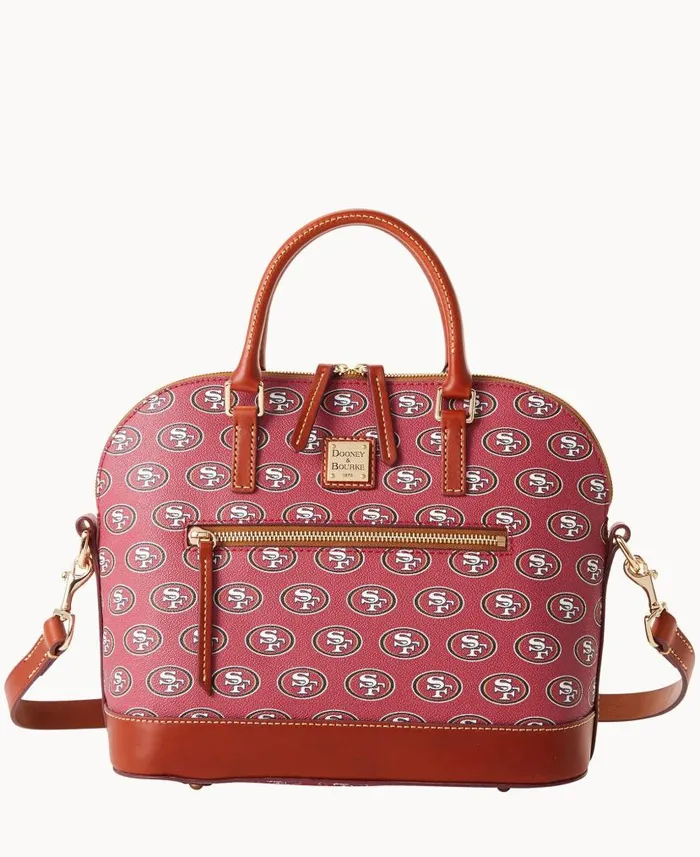 NFL 49Ers Domed Zip Satchel 49ers Woman Dooney and Bourke Satchels