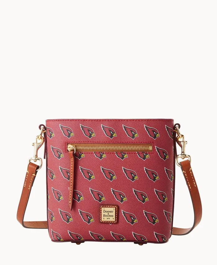 NFL AZ Cardinals Small Zip Crossbody Cardinals Woman Dooney and Bourke Crossbodies