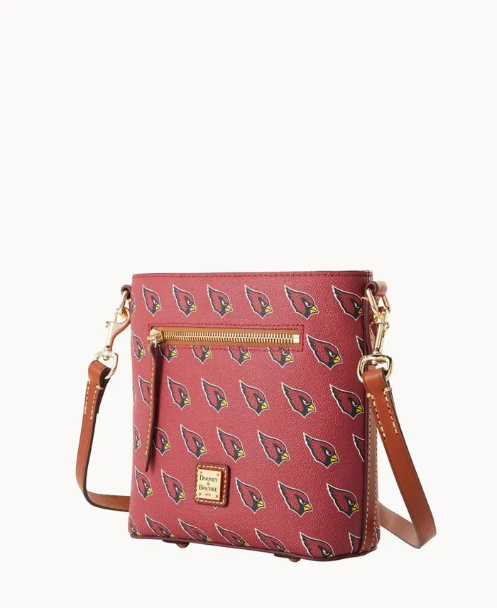 NFL AZ Cardinals Small Zip Crossbody Cardinals Woman Dooney and Bourke Crossbodies