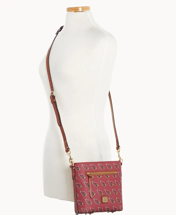 NFL AZ Cardinals Small Zip Crossbody Cardinals Woman Dooney and Bourke Crossbodies