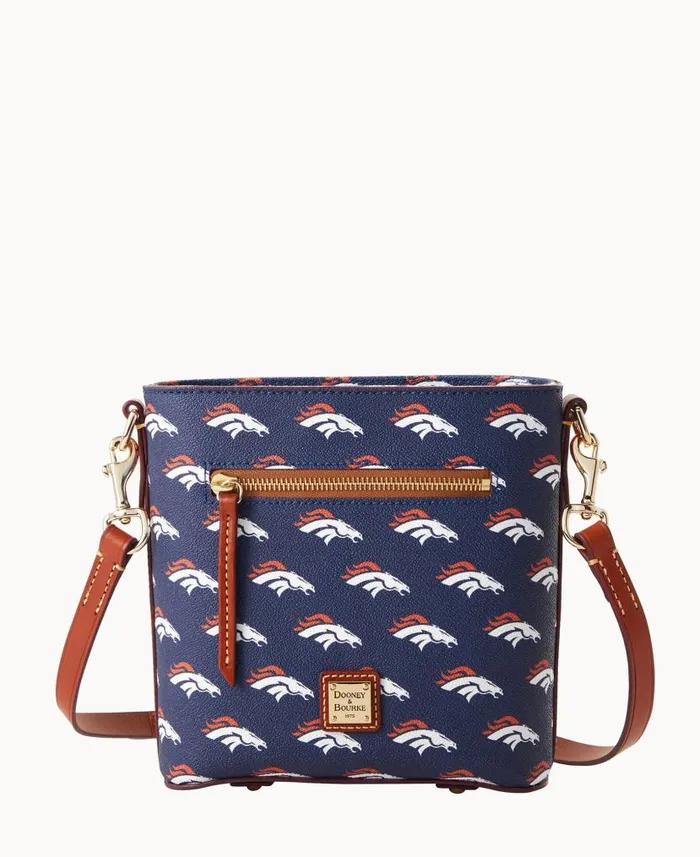 NFL Broncos Small Zip Crossbody Broncos Woman Dooney and Bourke Crossbodies