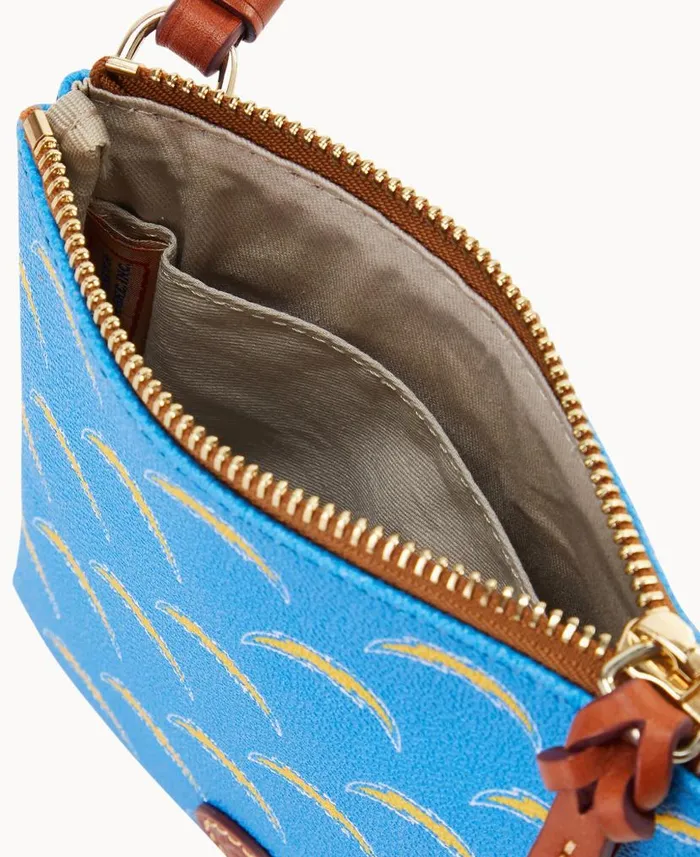 NFL Chargers Small North South Top Zip Crossbody Chargers Woman Dooney and Bourke Crossbodies NFL Chargers Small North South Top Zip Crossbody Chargers Woman Dooney and Bourke Crossbodies