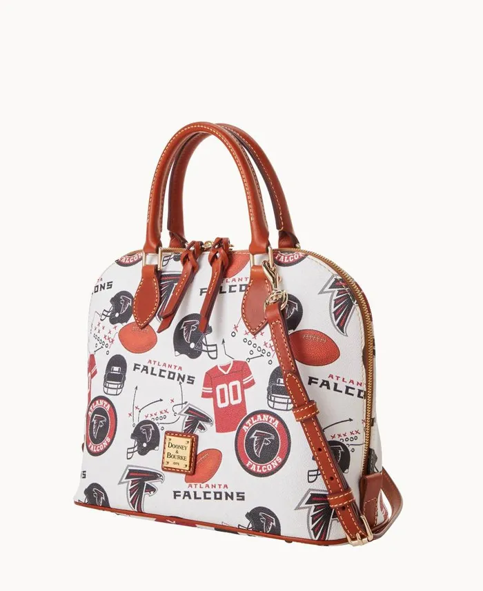 NFL Falcons Zip Zip Satchel Falcons Woman Dooney and Bourke Satchels NFL Falcons Zip Zip Satchel Falcons Woman Dooney and Bourke Satchels