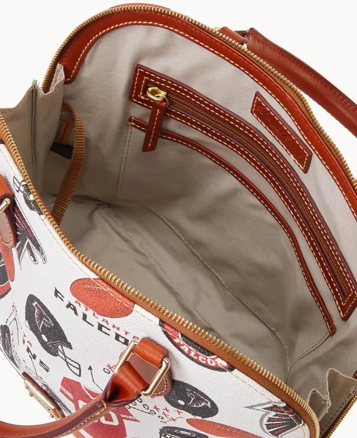 NFL Falcons Zip Zip Satchel Falcons Woman Dooney and Bourke Satchels NFL Falcons Zip Zip Satchel Falcons Woman Dooney and Bourke Satchels