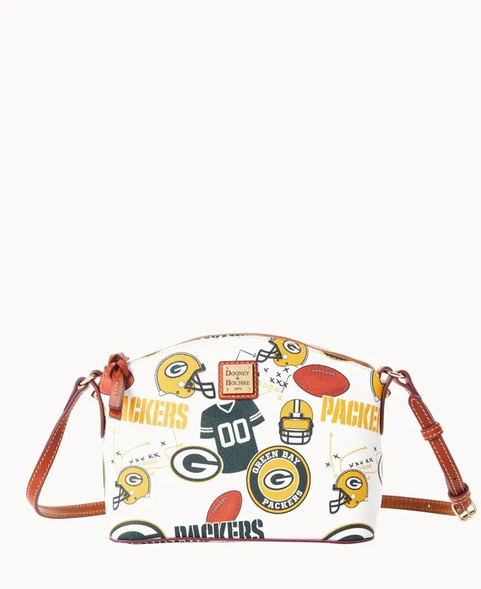 NFL Packers Suki Crossbody Packers Woman Dooney and Bourke Crossbodies