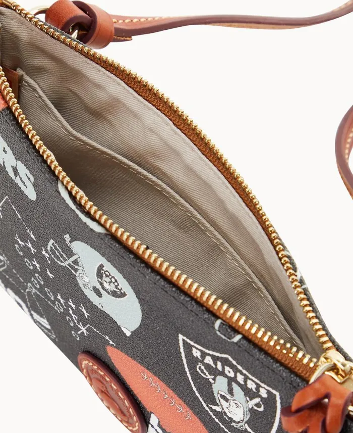 NFL Raiders Top Zip Crossbody Raiders Woman Dooney and Bourke Crossbodies NFL Raiders Top Zip Crossbody Raiders Woman Dooney and Bourke Crossbodies