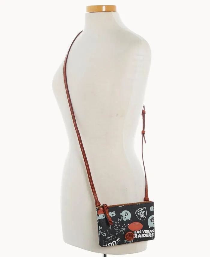 NFL Raiders Top Zip Crossbody Raiders Woman Dooney and Bourke Crossbodies NFL Raiders Top Zip Crossbody Raiders Woman Dooney and Bourke Crossbodies