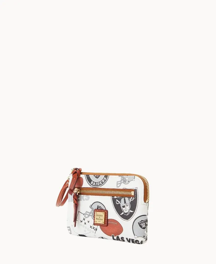 NFL Raiders Zip Around Wristlet Raiders ManWoman Dooney and Bourke Wallets NFL Raiders Zip Around Wristlet Raiders ManWoman Dooney and Bourke Wallets
