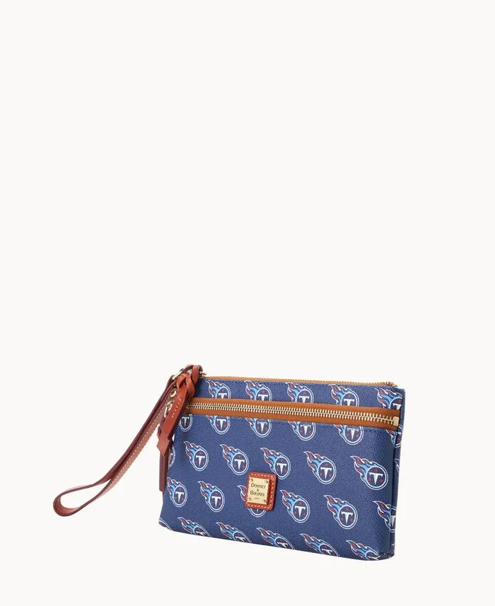 NFL Titans Double Zip Wristlet Tennessee Titans ManWoman Dooney and Bourke Wallets NFL Titans Double Zip Wristlet Tennessee Titans ManWoman Dooney and Bourke Wallets