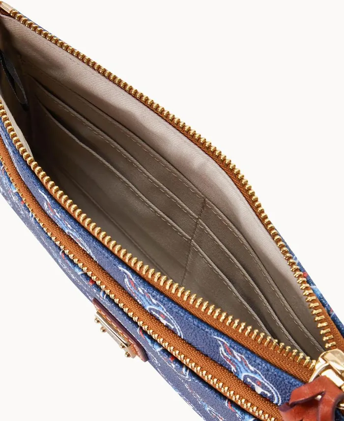 NFL Titans Double Zip Wristlet Tennessee Titans ManWoman Dooney and Bourke Wallets NFL Titans Double Zip Wristlet Tennessee Titans ManWoman Dooney and Bourke Wallets