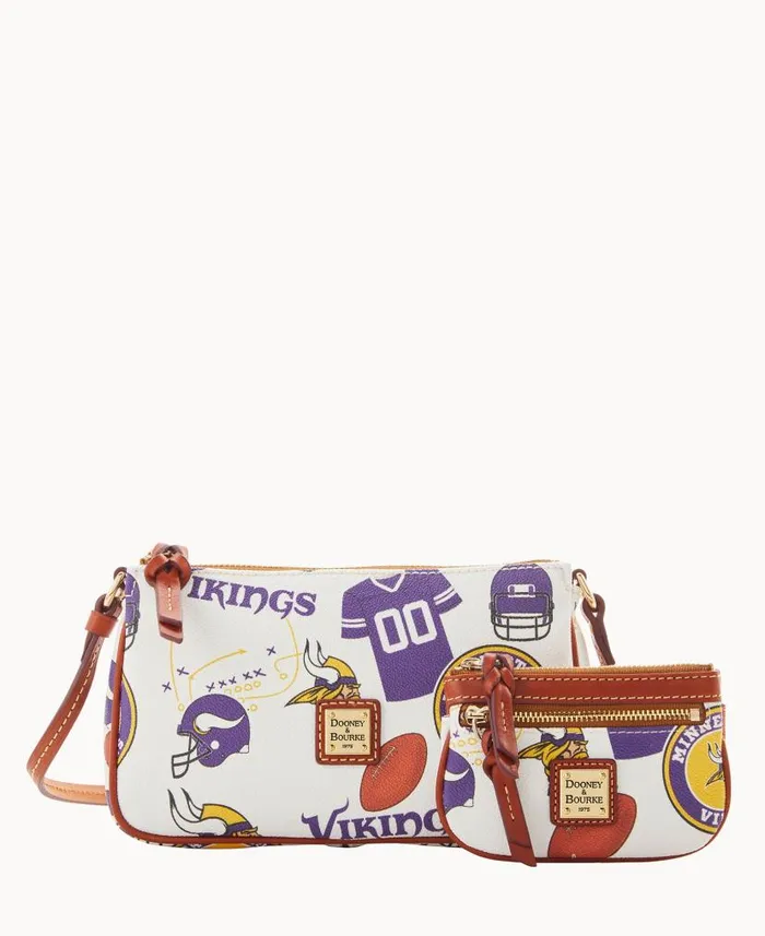 NFL Vikings Lexi Crossbody Sm Coin Case Vikings Woman Dooney and Bourke Crossbodies NFL Vikings Lexi Crossbody Sm Coin Case Vikings Woman Dooney and Bourke Crossbodies