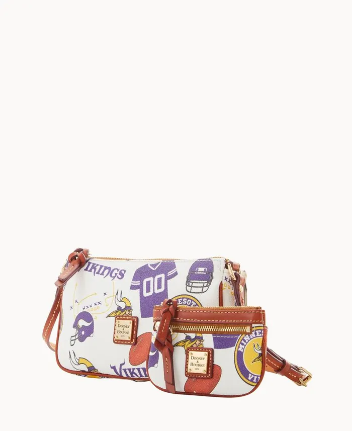 NFL Vikings Lexi Crossbody Sm Coin Case Vikings Woman Dooney and Bourke Crossbodies NFL Vikings Lexi Crossbody Sm Coin Case Vikings Woman Dooney and Bourke Crossbodies