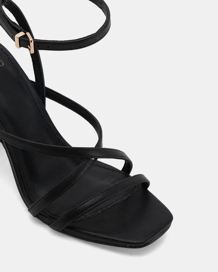 NOVO Shoes Party Women NARA BLACK Block Heels