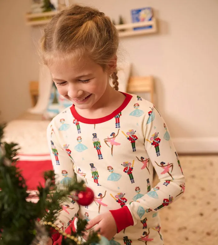 Nutcracker Kids Organic Cotton Pajama Set Hatley