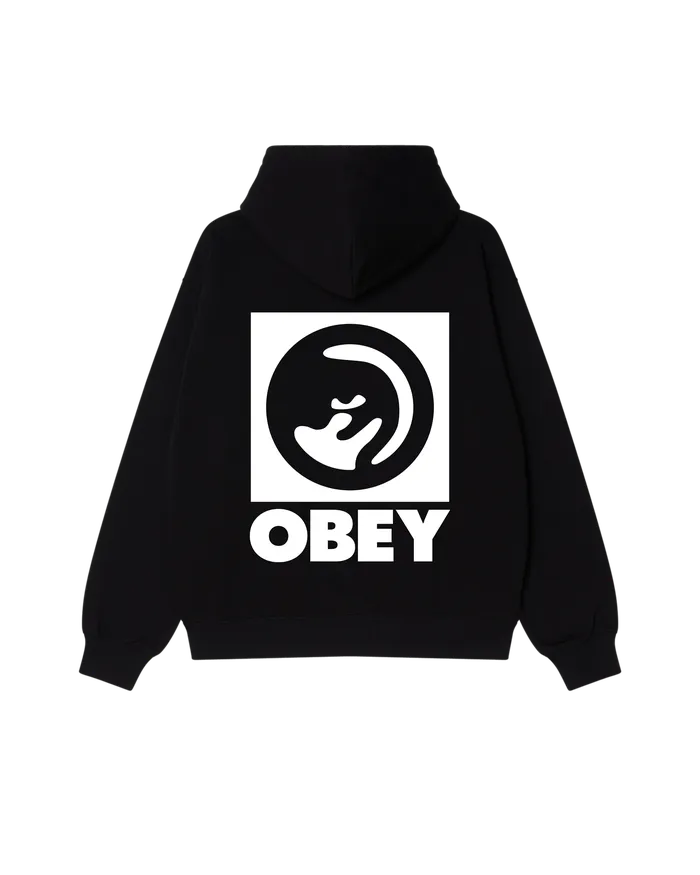 OBEY BOLD EYE PULLOVER Black Men SWEATSHIRTS OBEY Clothing