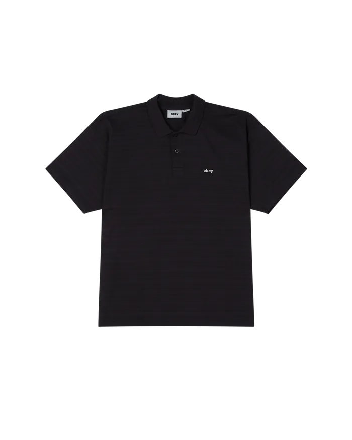 OBEY Clothing TOPS Men NASH BIGWIG POLO Digital Black