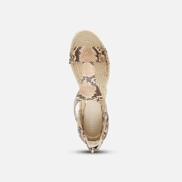 Olivia Snake TStrap Sandal Cocoa Women Kenneth Cole Sandals