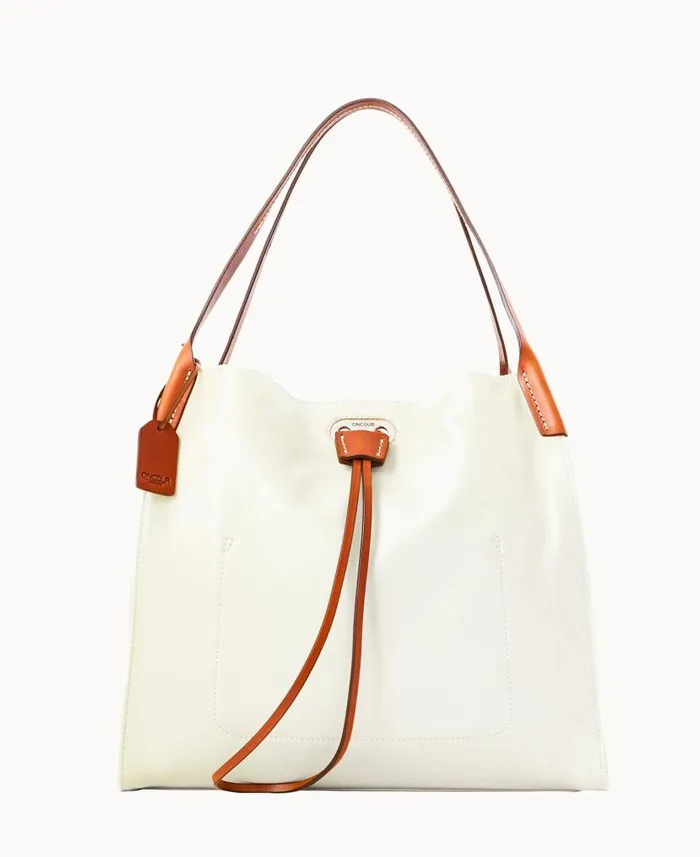 Oncour Elba Full Up Two Pure White Woman Dooney and Bourke Shoulder Bags
