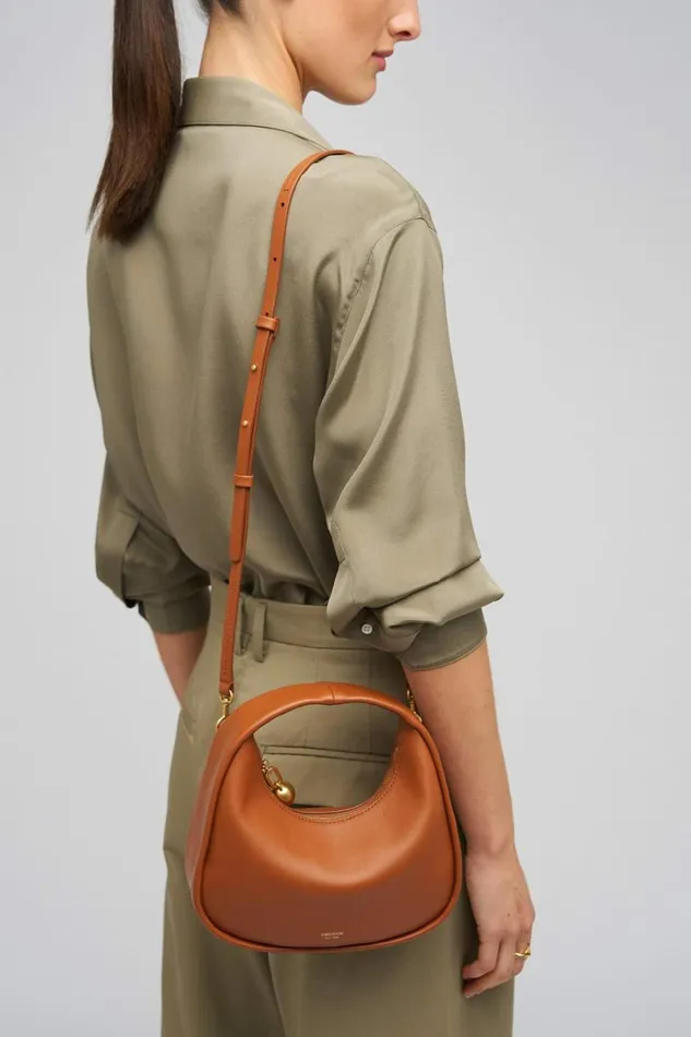 Oroton Clara Smooth Mini Bag Amber Women Mini Bags Oroton Clara Smooth Mini Bag Amber Women Mini Bags