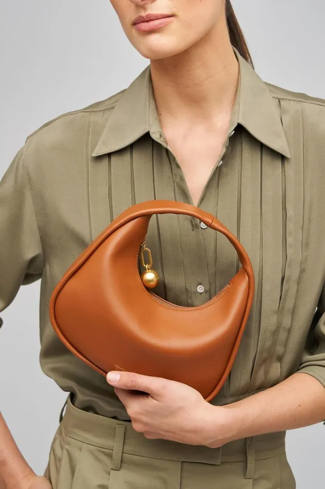 Oroton Clara Smooth Mini Bag Amber Women Mini Bags Oroton Clara Smooth Mini Bag Amber Women Mini Bags