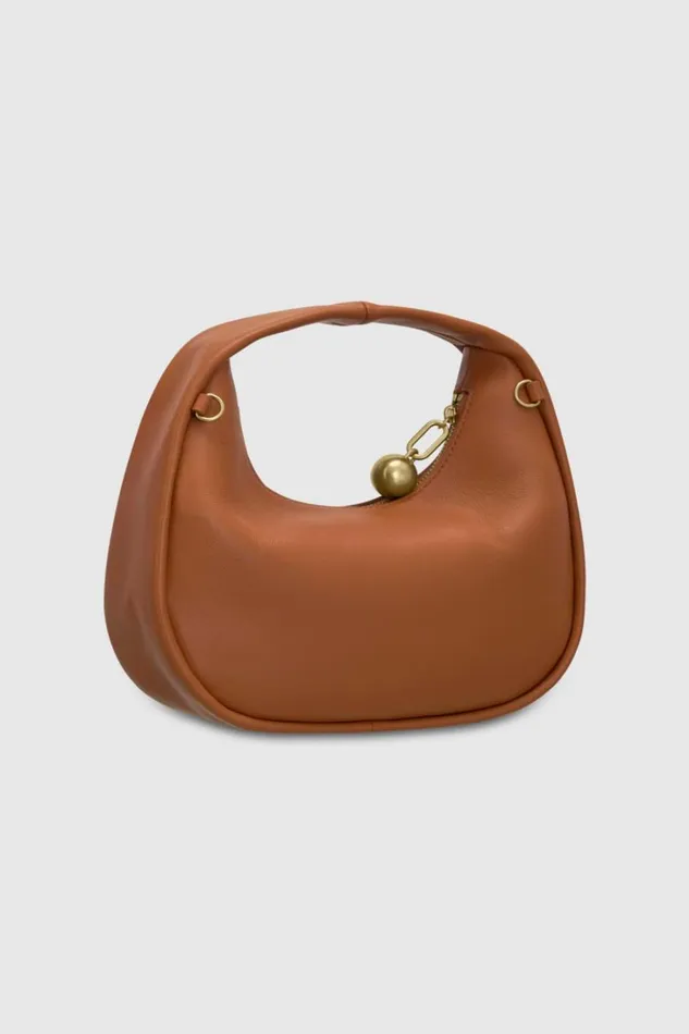 Oroton Clara Smooth Mini Bag Amber Women Mini Bags Oroton Clara Smooth Mini Bag Amber Women Mini Bags