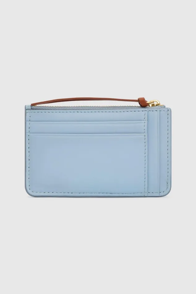 Oroton Eloise 4 Credit Card Mini Zip Pouch Denimamber Women Wallets Oroton Eloise 4 Credit Card Mini Zip Pouch Denimamber Women Wallets