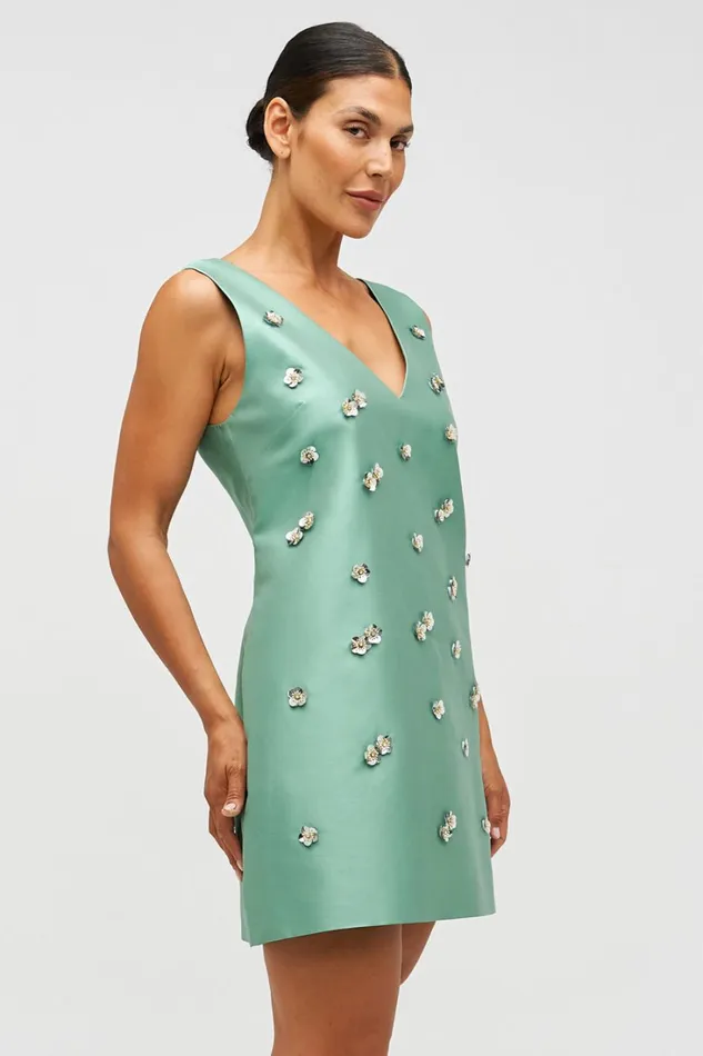 Oroton Embellished Shift Dress Mint Leaf Women Dresses Oroton Embellished Shift Dress Mint Leaf Women Dresses