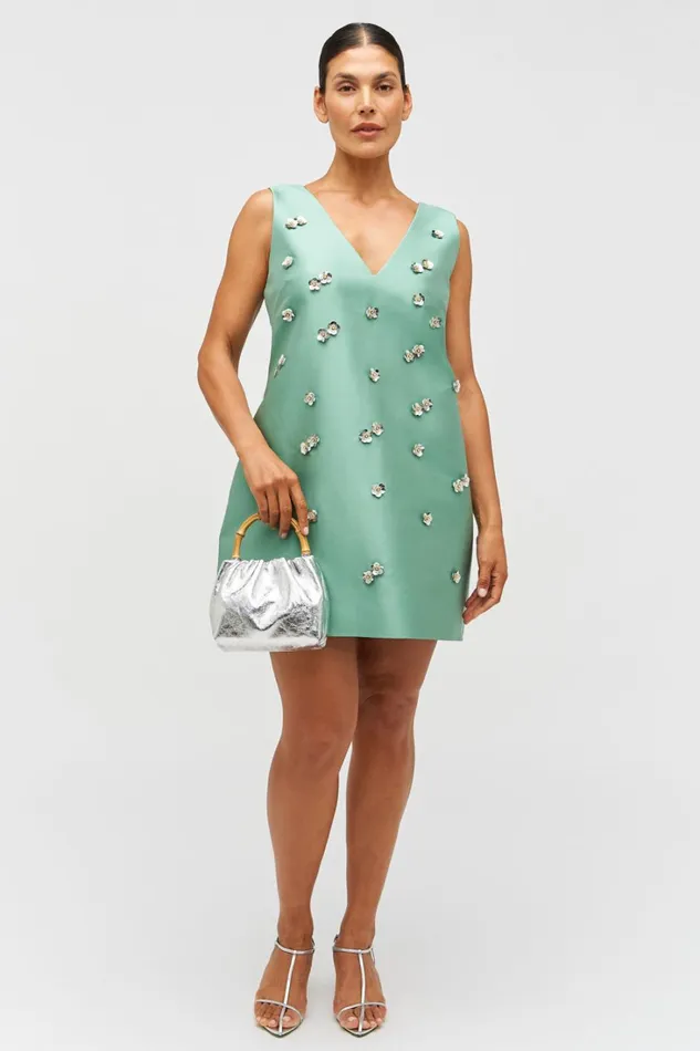 Oroton Embellished Shift Dress Mint Leaf Women Dresses Oroton Embellished Shift Dress Mint Leaf Women Dresses