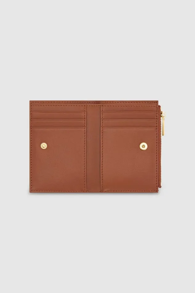 Oroton Imogen Mini 10 Credit Card Zip Wallet Brandy Women Wallets Oroton Imogen Mini 10 Credit Card Zip Wallet Brandy Women Wallets