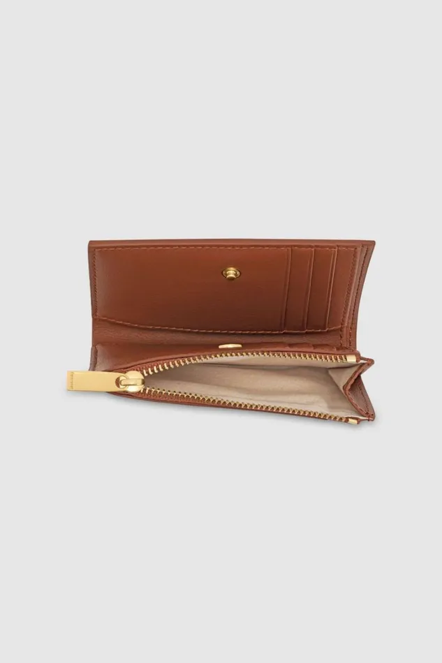 Oroton Imogen Mini 10 Credit Card Zip Wallet Brandy Women Wallets Oroton Imogen Mini 10 Credit Card Zip Wallet Brandy Women Wallets
