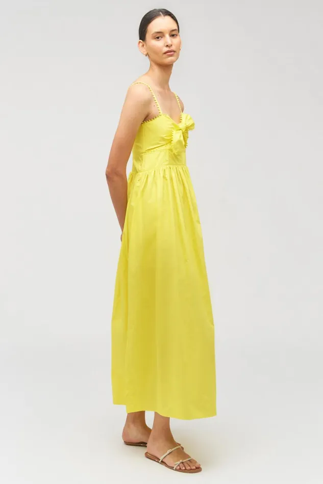 Oroton Lace Trim Sundress Vibrant Yellow Women Dresses Oroton Lace Trim Sundress Vibrant Yellow Women Dresses