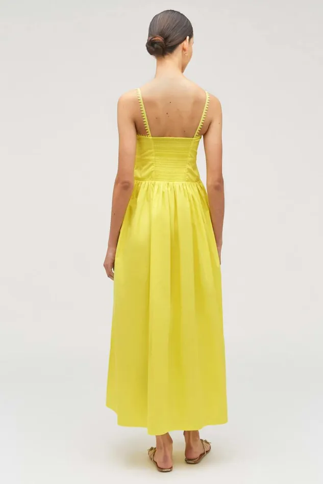 Oroton Lace Trim Sundress Vibrant Yellow Women Dresses Oroton Lace Trim Sundress Vibrant Yellow Women Dresses
