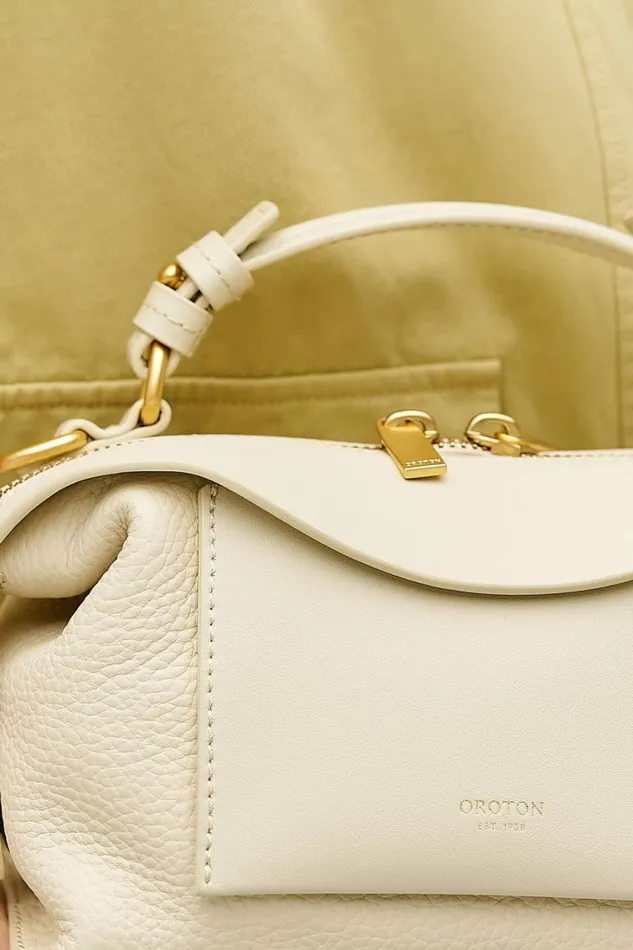 Oroton Mica Mini Bowler Cashew Women Mini Bags Oroton Mica Mini Bowler Cashew Women Mini Bags