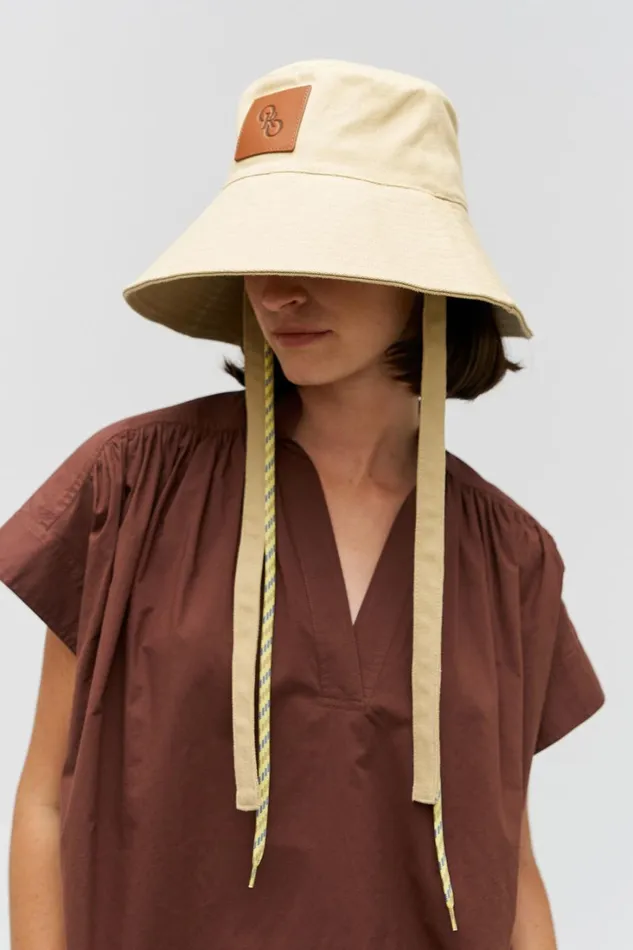 Oroton Nell Bucket Hat Wheat Women Hats Oroton Nell Bucket Hat Wheat Women Hats