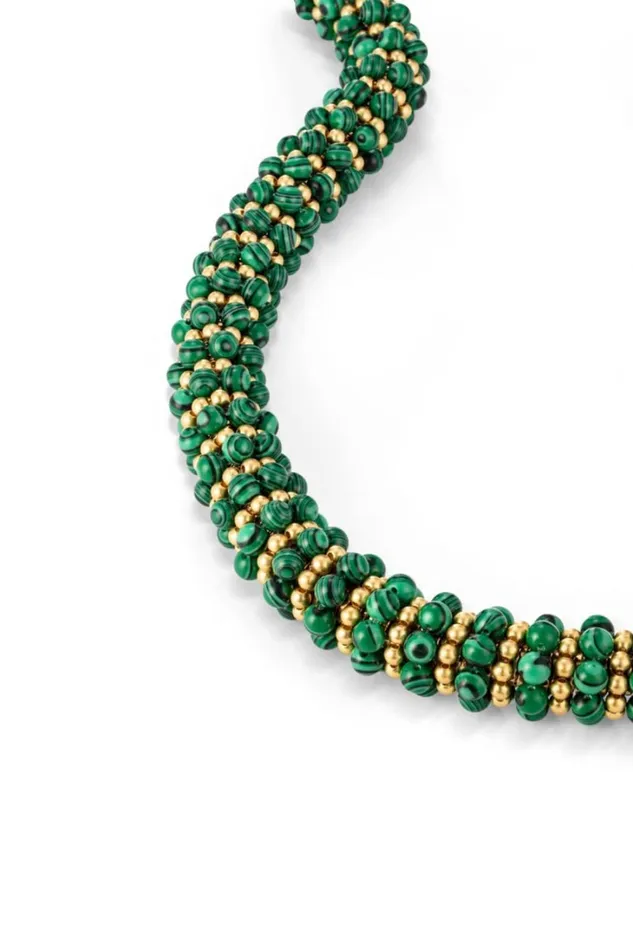 Oroton Pietra Necklace 18k Worn Goldmalachite Women Jewellery Oroton Pietra Necklace 18k Worn Goldmalachite Women Jewellery