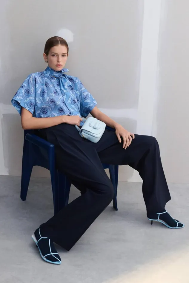 Oroton Pleat Pant North Sea Women Pants