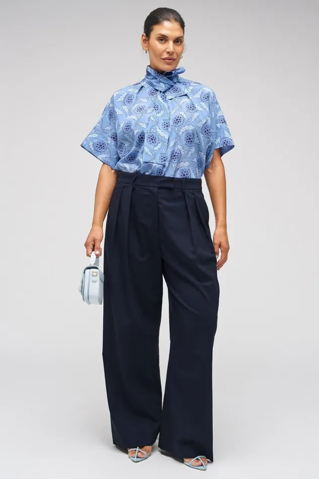 Oroton Pleat Pant North Sea Women Pants Oroton Pleat Pant North Sea Women Pants