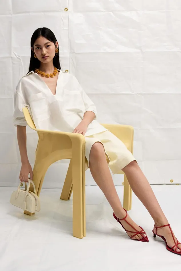 Oroton Tunic Shirt Antique White Women Tops Oroton Tunic Shirt Antique White Women Tops
