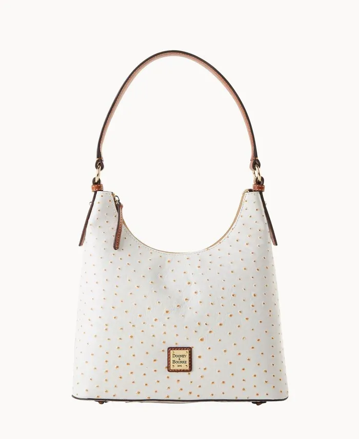 Ostrich Hobo Bone Woman Dooney and Bourke Shoulder Bags