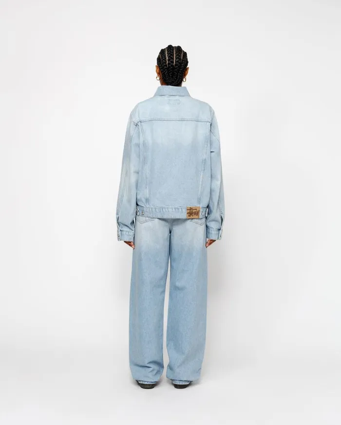 Outerwear MenWomen Stussy TRUCKER JACKET DENIM Light Wash