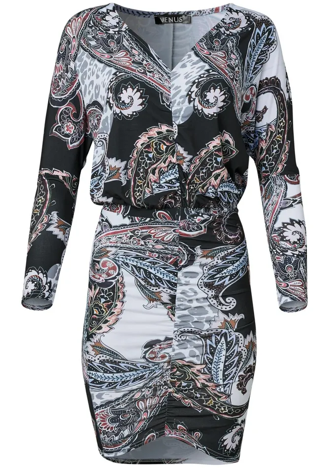 PAISLEY MINI DRESS White Multi Women VENUS Short Dresses