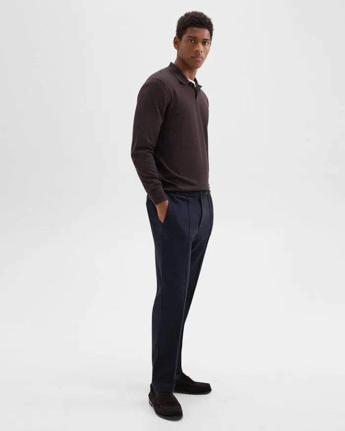 Pants Men Theory Curtis Drawstring Pant In Precision Ponte Baltic Pants Men Theory Curtis Drawstring Pant In Precision Ponte Baltic