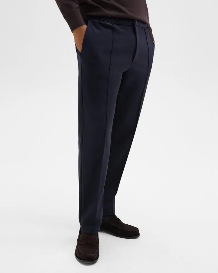 Pants Men Theory Curtis Drawstring Pant In Precision Ponte Baltic Pants Men Theory Curtis Drawstring Pant In Precision Ponte Baltic