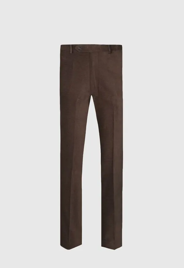 Pants Mens Paulstuart James Horizontal Corduroy Trouser Aubergine