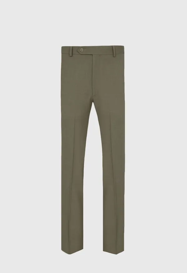 Pants Paulstuart Mens Wool Twill James Dress Trouser Dark Green