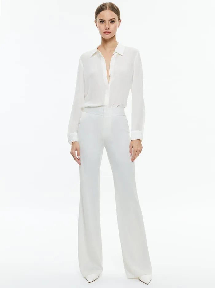 Pants Women Alice Olivia Andrew Pant Off White