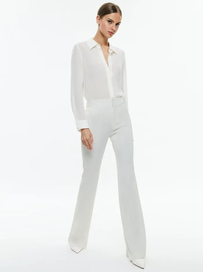 Pants Women Alice Olivia Andrew Pant Off White