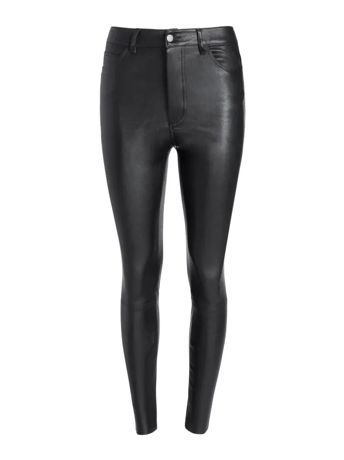 Pants Women Alice Olivia Mikah Leather Pant Black